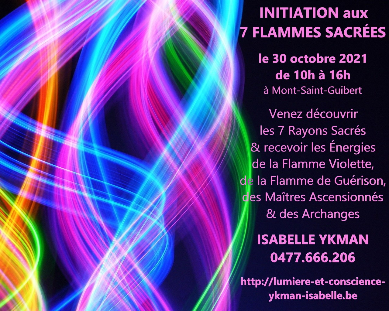 infos et réservation : Isabelle Ykman 0477/666.206